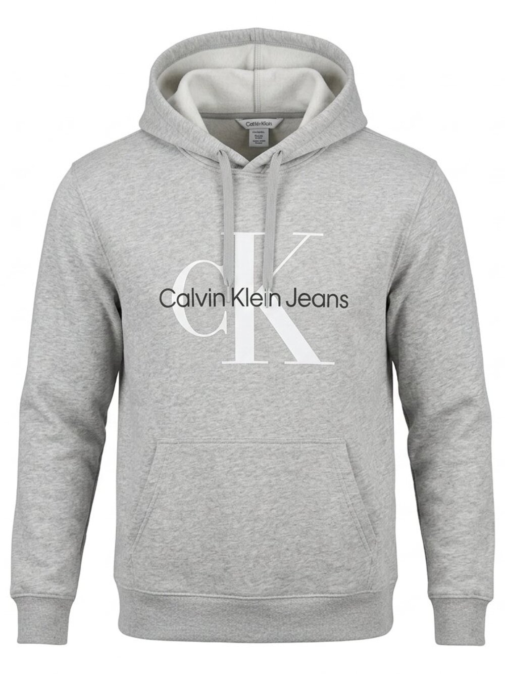 Calvin Klein Jeans Gray Logo Pullover Hoodie New Without Tags XL